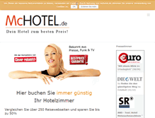 Tablet Screenshot of mchotel.de