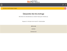 Tablet Screenshot of hotelpreisvergleich.mchotel.de